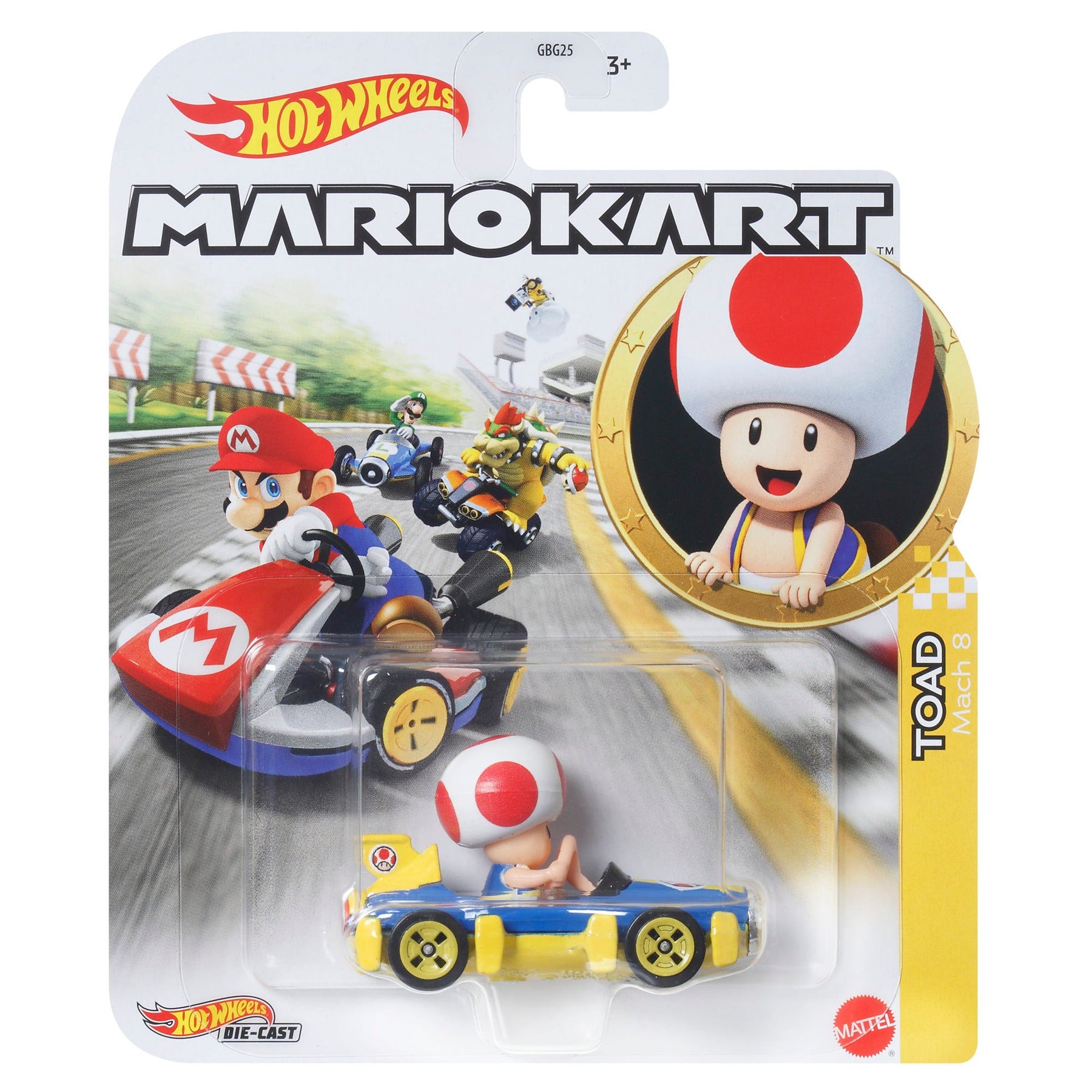 Mattel Hot Wheels Mario Kart Replica Die Cast