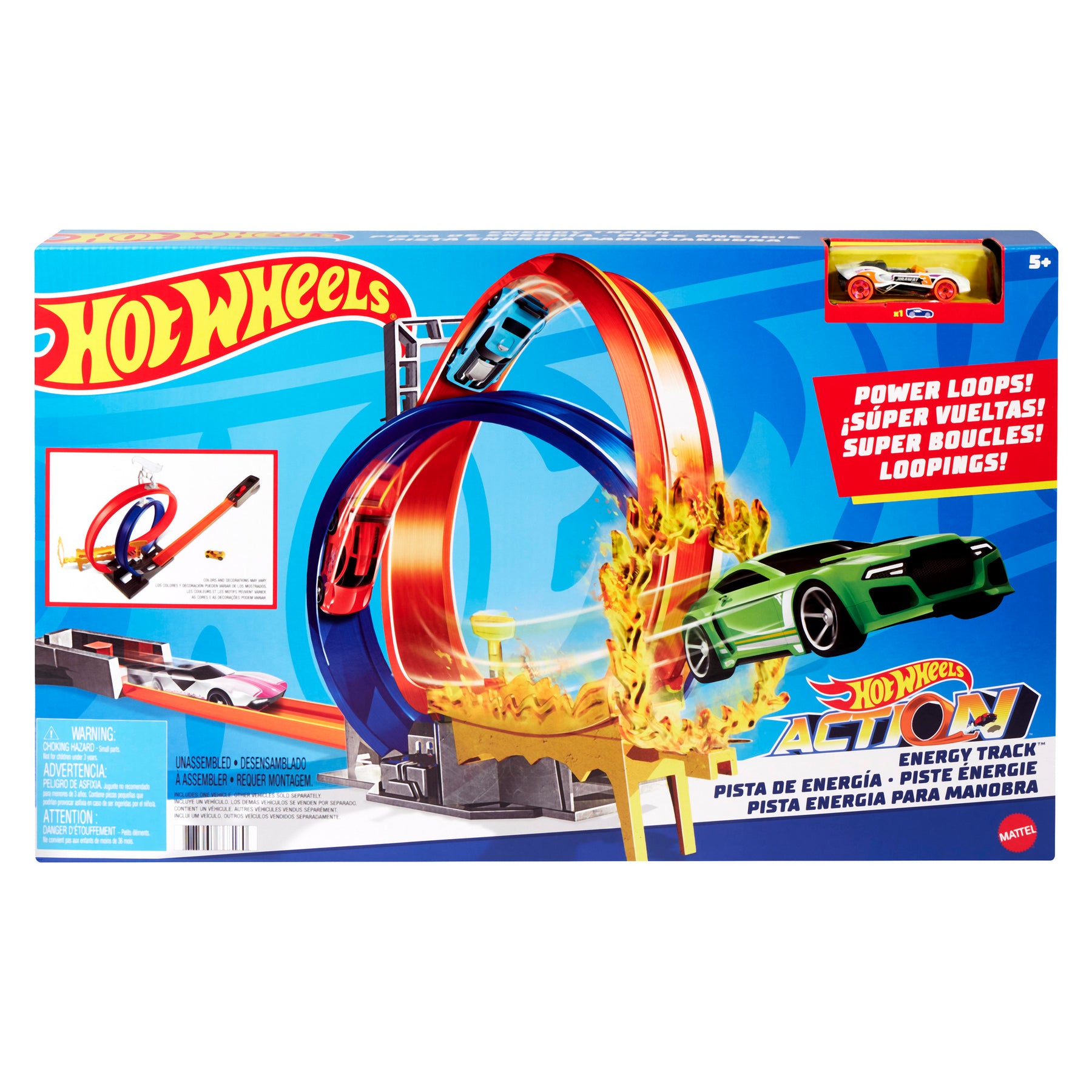 Mattel Hot Wheels Energy Track Set With Car