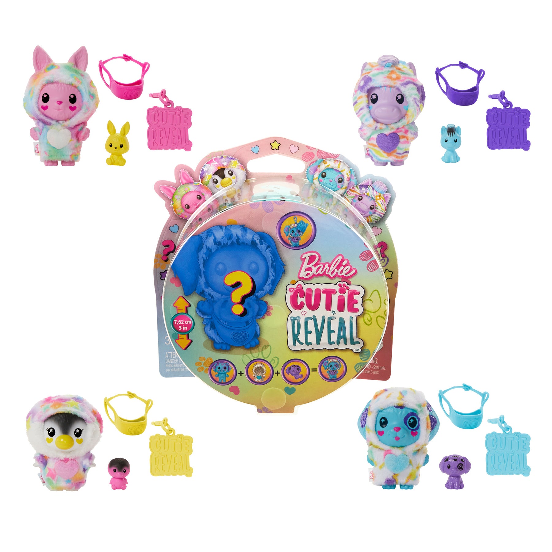 Mattel Barbie Cutie Reveal Pets Color Wow Series