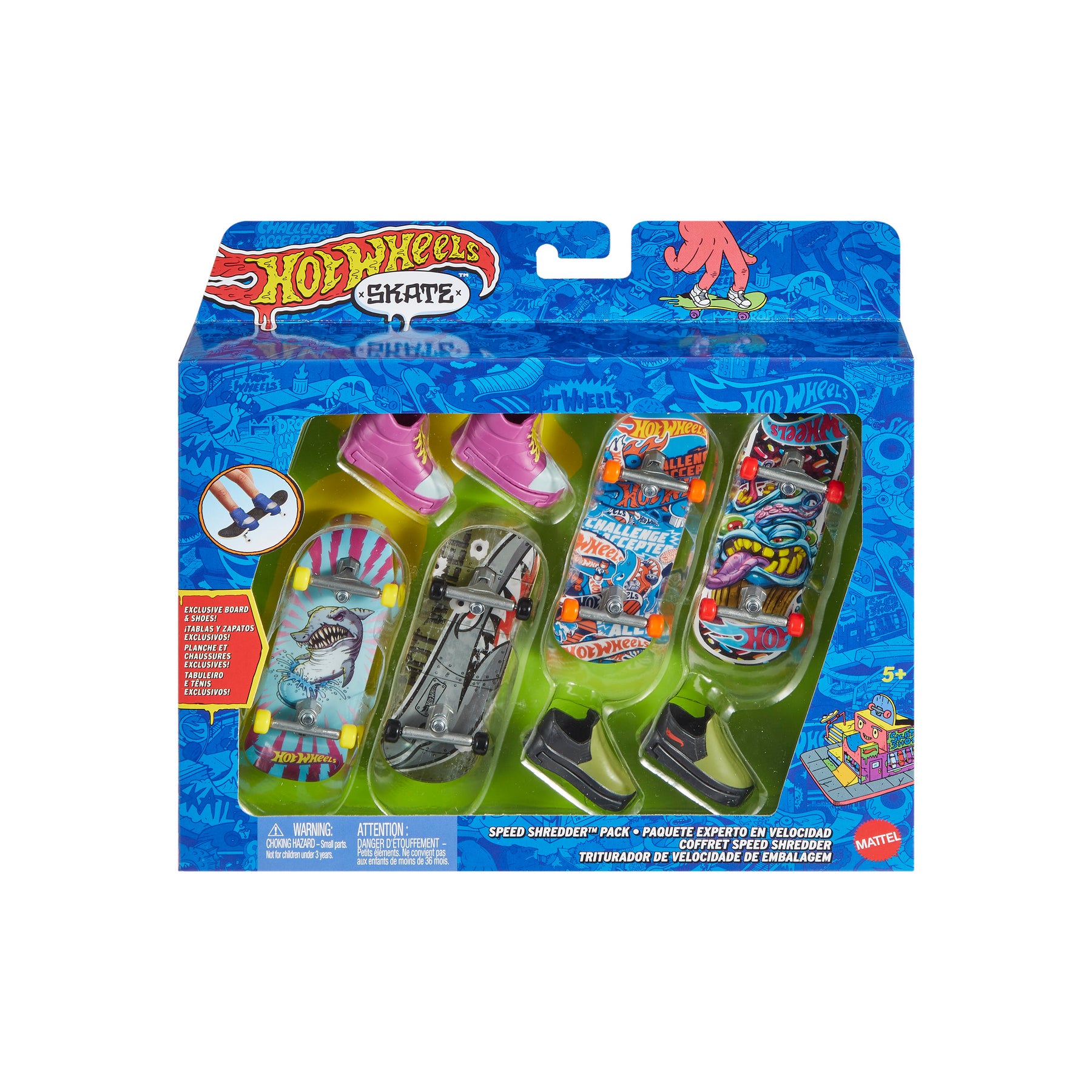 Mattel Hot Wheels Skateboard & Shoe Pack