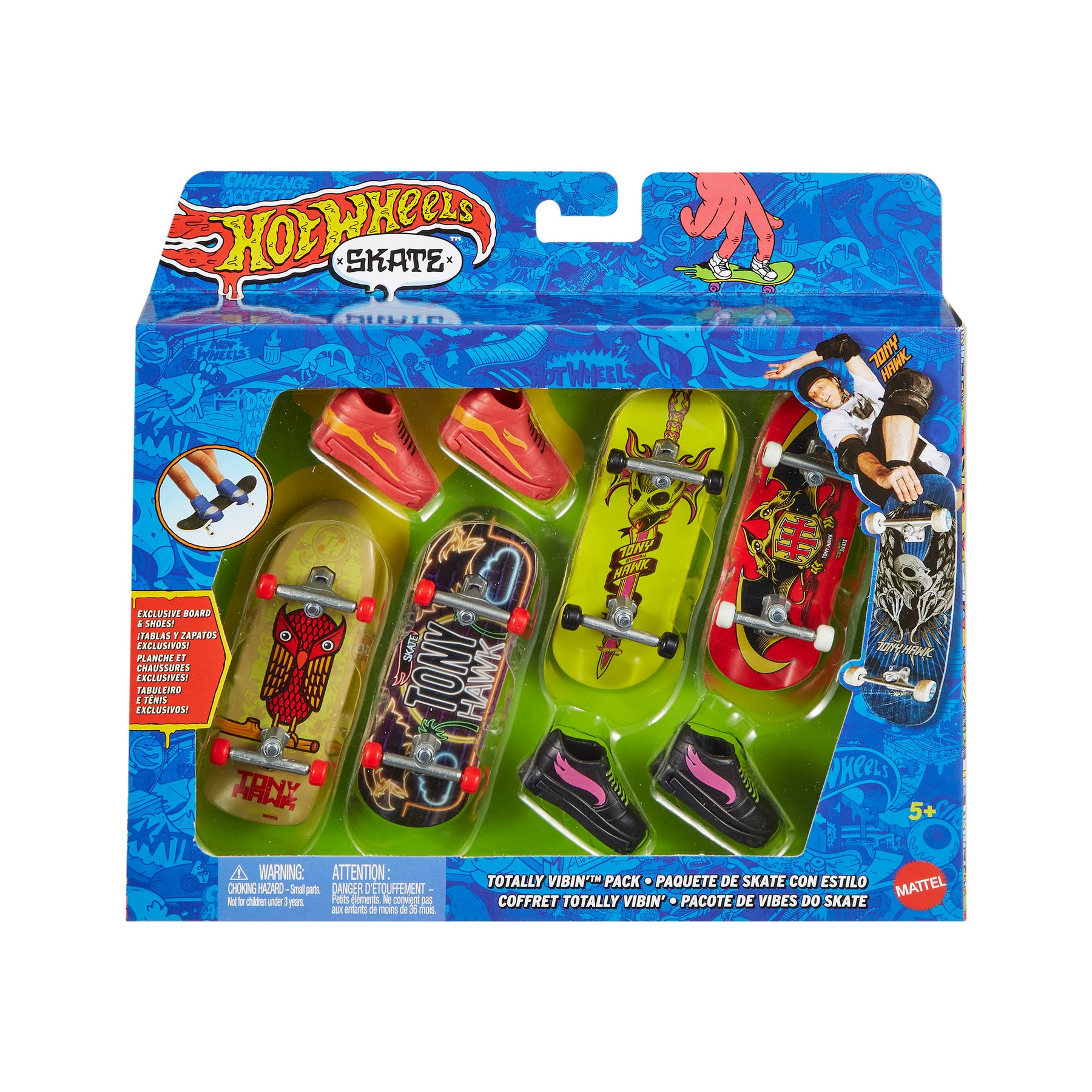 Mattel Hot Wheels Skateboard & Shoe Pack